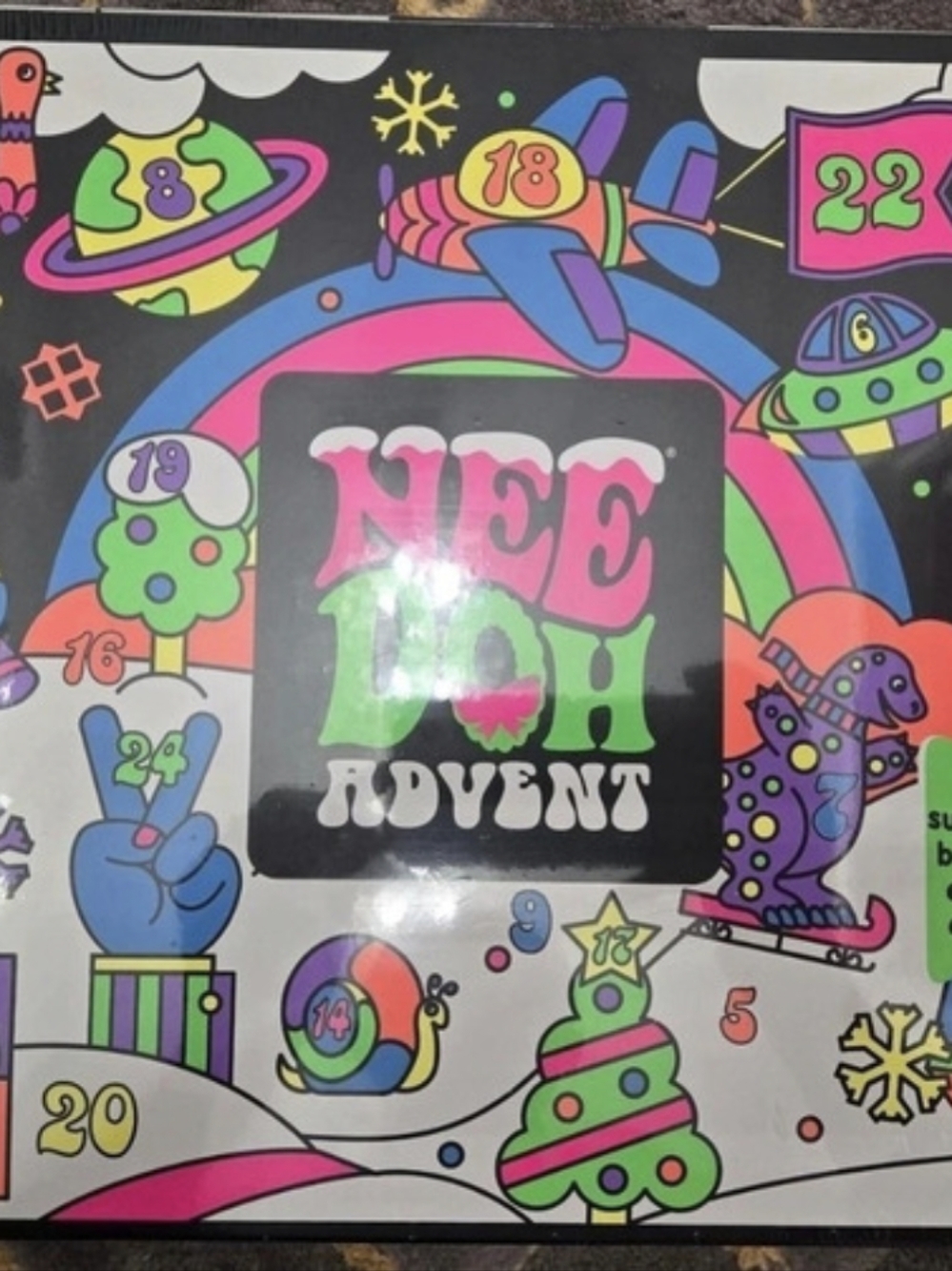 Schylling NeeDoh Advent Calendar Colorful Holiday